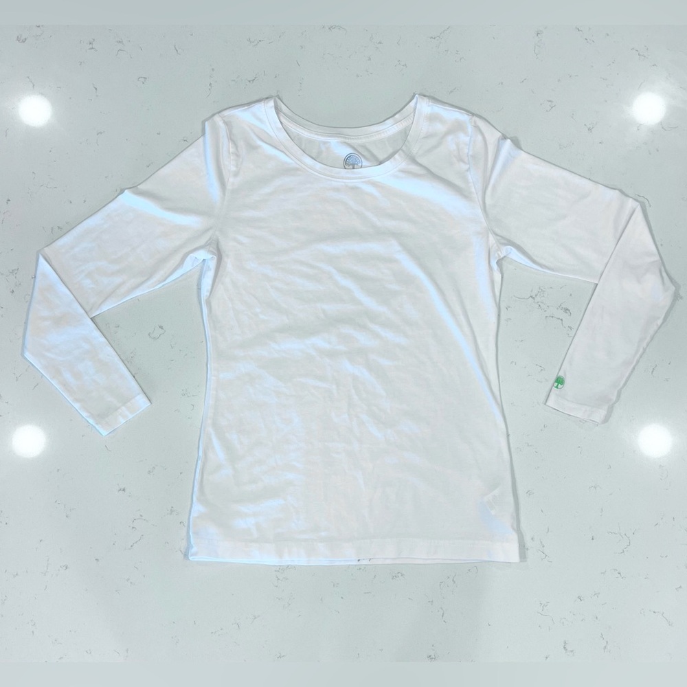 Healing Hand White Long-Sleeve Top, Women’s M